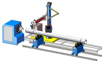 卡盘式升降式管道自动焊机的焊接工件参数及性能特点