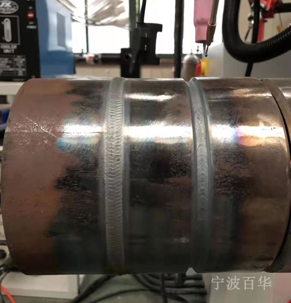 杭州企业客户考察管道自动焊机现场