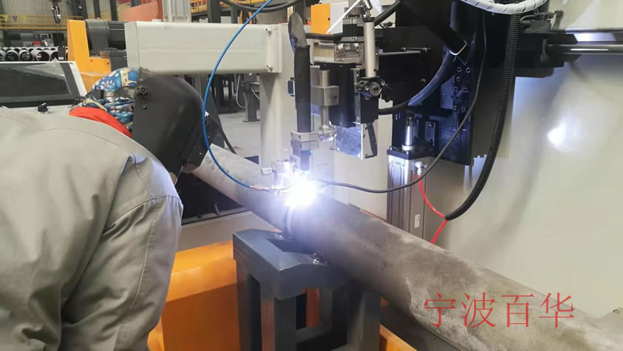 管道自动焊机镍基合金氩弧焊直管对接焊预制生产线