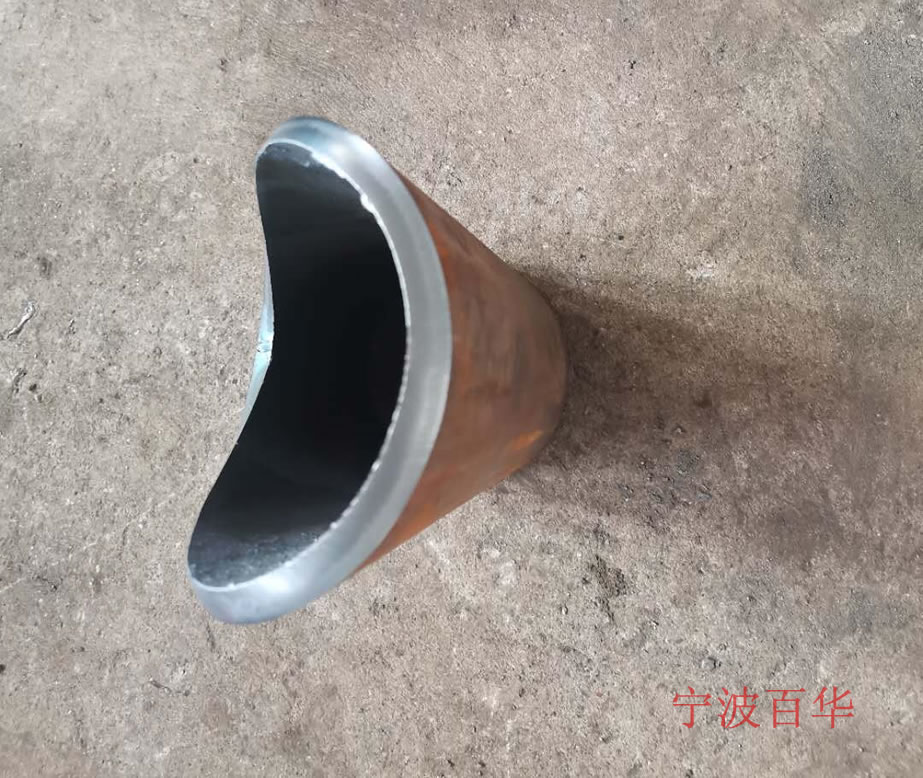 相贯线切割机切完马鞍口后的效果