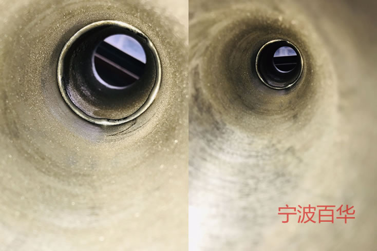 不锈钢管道自动焊机焊接不锈钢管道工件内部焊透效果展示