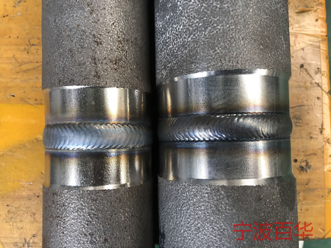 用氩弧焊管道自动焊机焊接不锈钢的成型