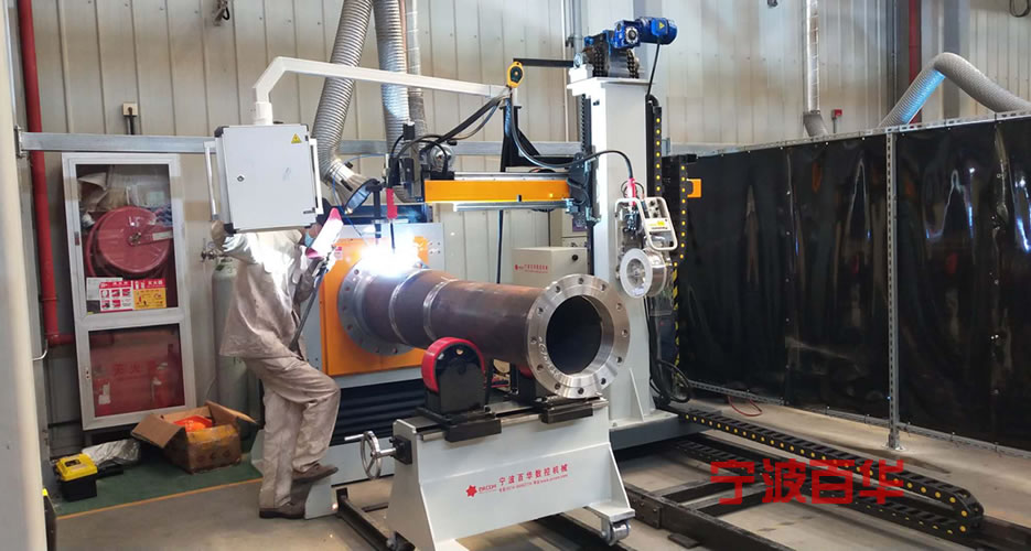 卡盘升降管道自动焊机用于燃气设备企业工件加工
