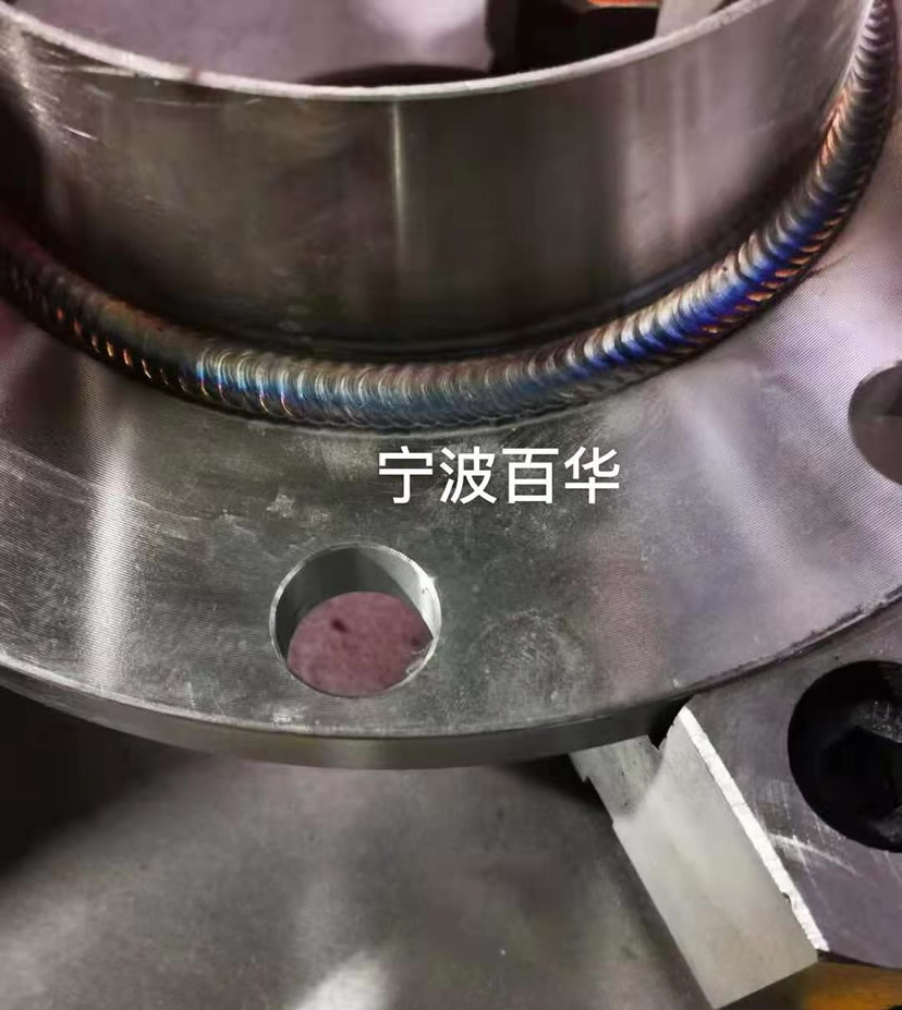 氩弧焊不锈钢法兰管道自动焊机专用一体机成型展示图