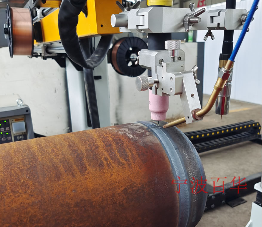 制冷行业管道自动焊机卡盘氩弧气保双焊接工艺运用现场