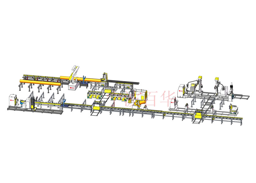 管道预制生产线焊接三维展示图
